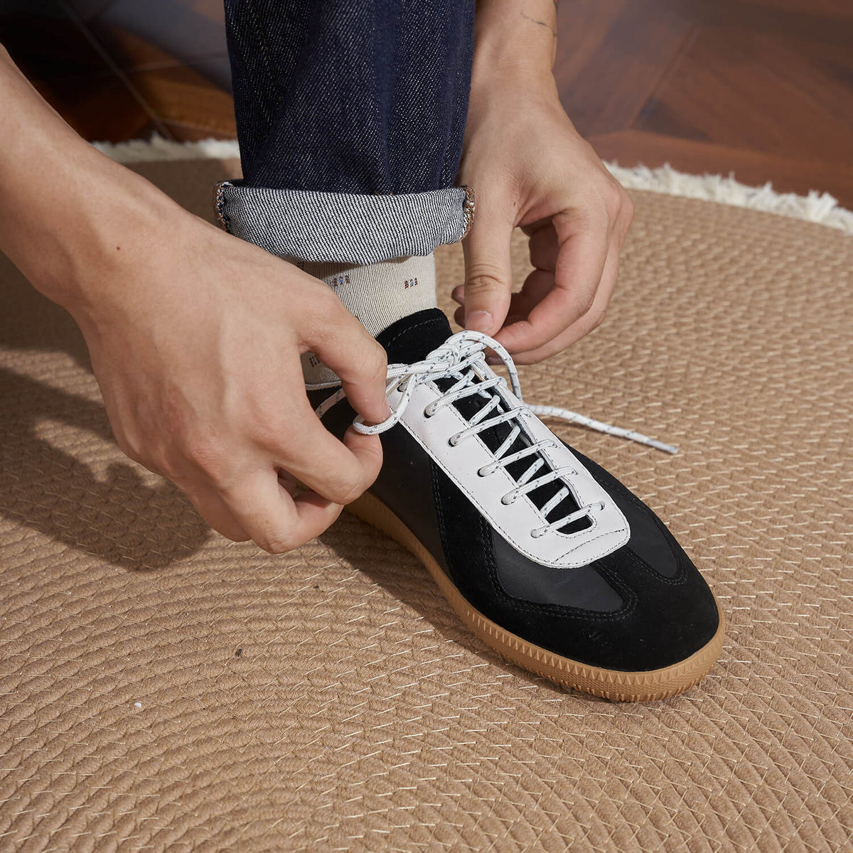 Men's Two Tone German Trainer