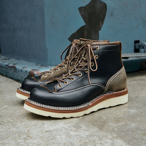 Men's Two Tone Kiltie Lace-to-Toe Boots