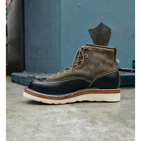 Men's Two Tone Kiltie Lace-to-Toe Boots