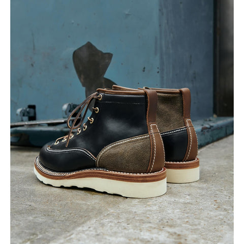 Men's Two Tone Kiltie Lace-to-Toe Boots