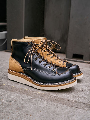 Men's Two Tone Kiltie Lace-to-Toe Boots