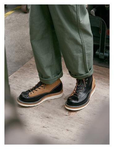 Men's Two Tone Kiltie Lace-to-Toe Boots