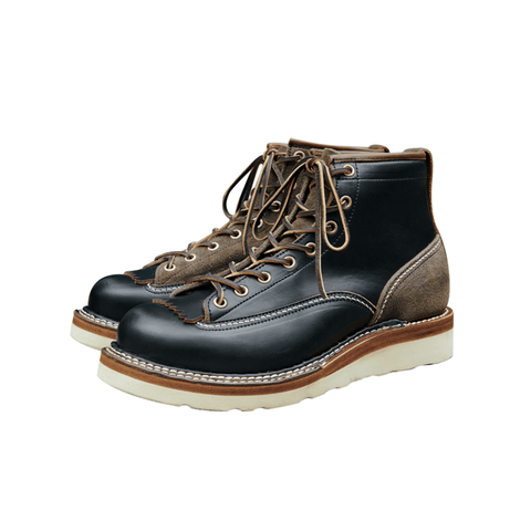 Men's Two Tone Kiltie Lace-to-Toe Boots