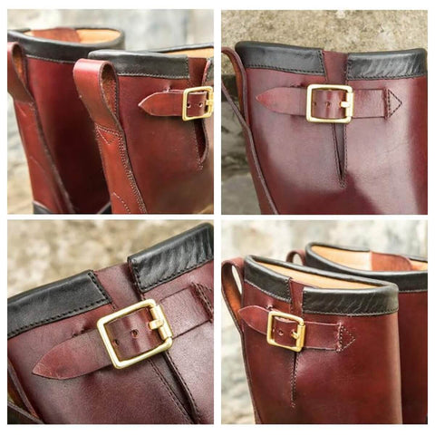 Men's Two Tone Engineer Boots