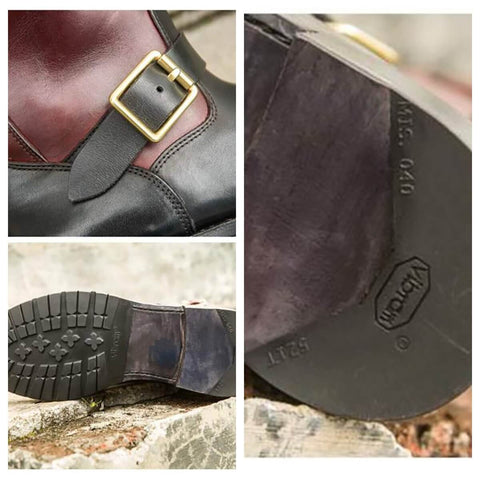 Men's Two Tone Engineer Boots