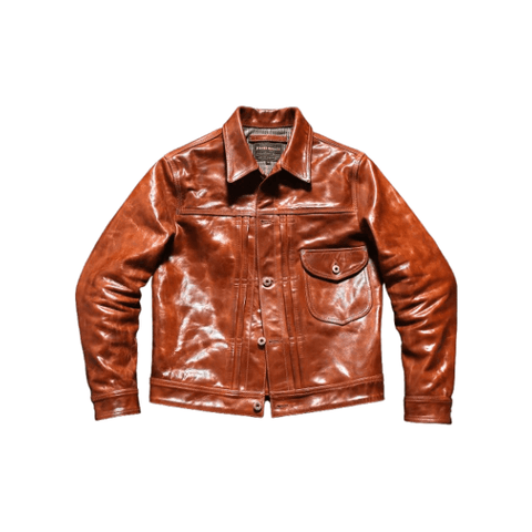 Men's Type I Leather Trucker Jacket