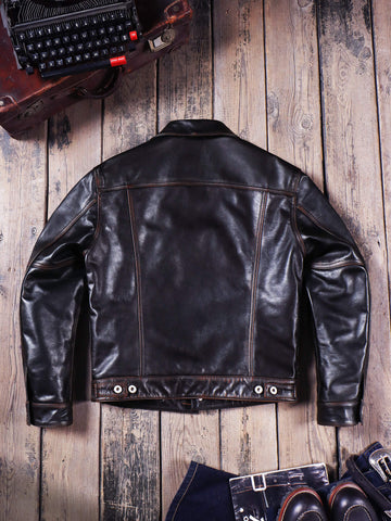 Men's 557 Leather Jacket, Teacore Cowhide