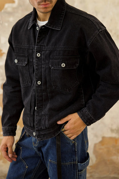 Veste en jean vieillie pour homme Type 2 507XX