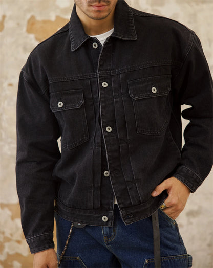 Veste en jean vieillie pour homme Type 2 507XX