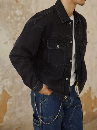 Veste en jean vieillie pour homme Type 2 507XX