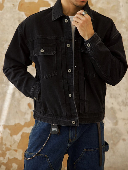 Veste en jean vieillie pour homme Type 2 507XX