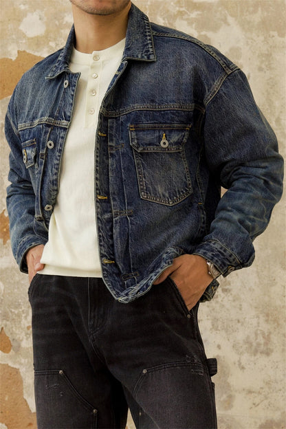 Veste en jean vieillie pour homme Type 2 507XX