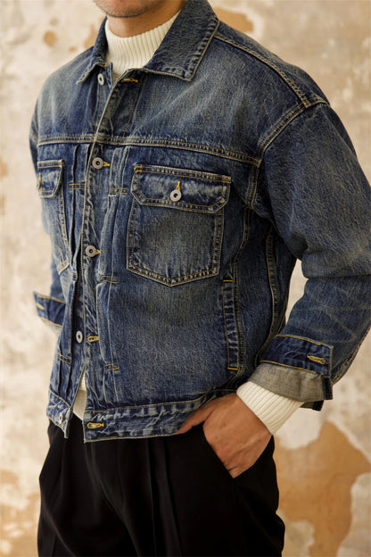 Veste en jean vieillie pour homme Type 2 507XX