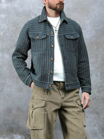 Men's Type III Sashiko Trucker Jacket