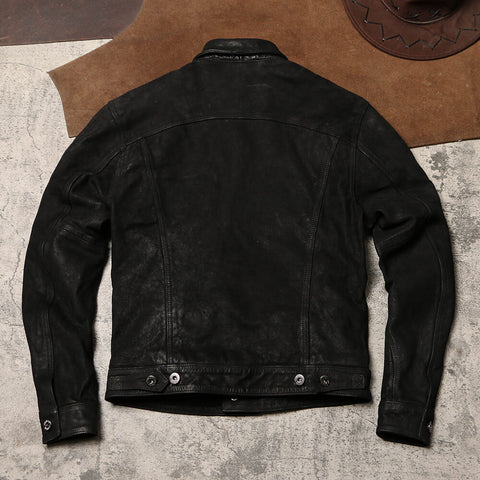 Men's Type III Trucker Jacket, Goatskin