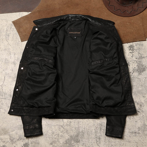Men's Type III Trucker Jacket, Goatskin