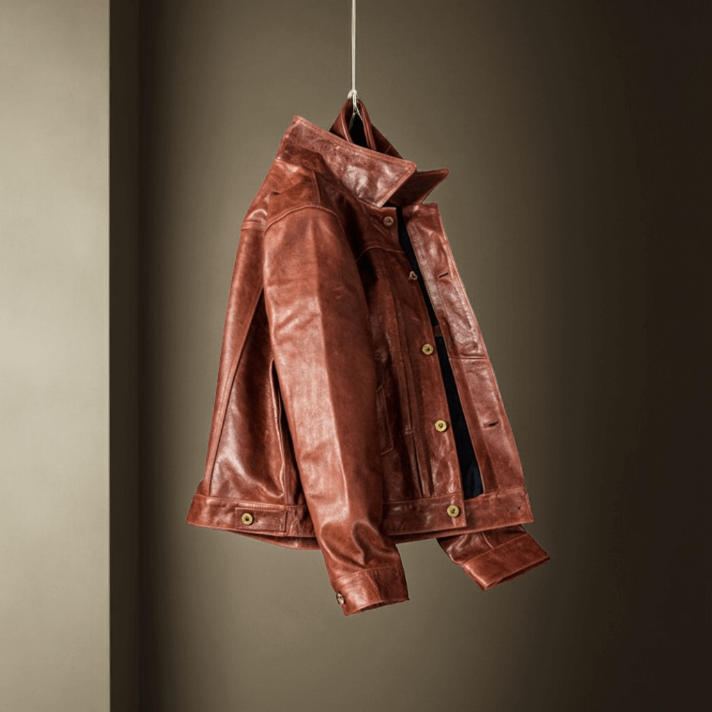 Men's Type II Leather Jacket, Cowhide