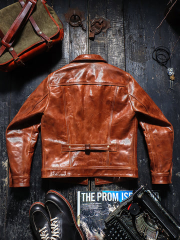 Men's Type I Leather Trucker Jacket