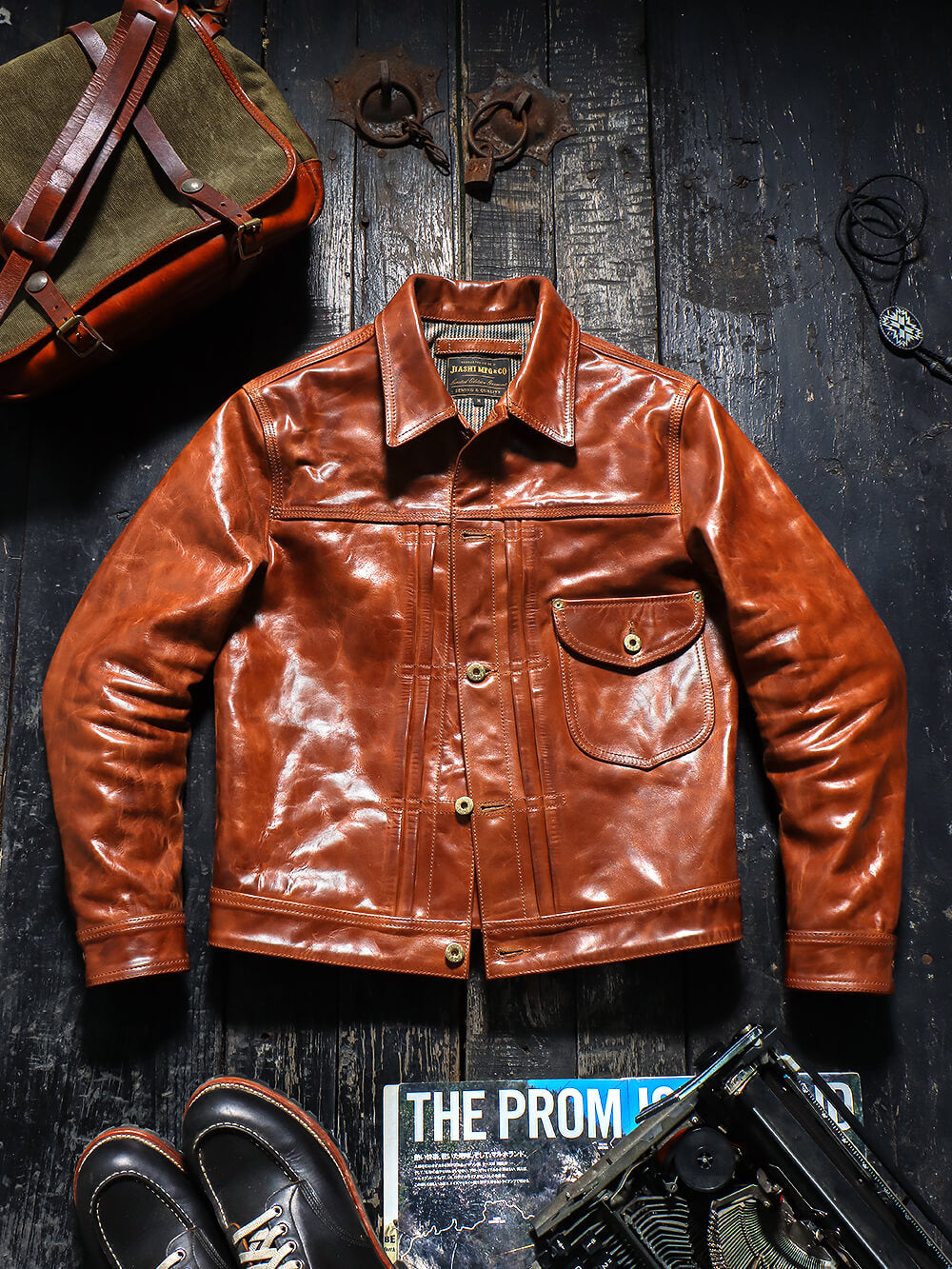 Men's Type I Leather Trucker Jacket
