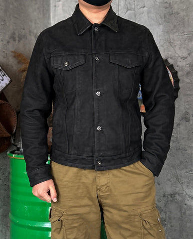 Men's Type III Trucker Jacket, Matte Goatskin