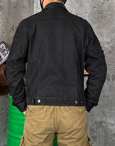 Men's Type III Trucker Jacket, Matte Goatskin