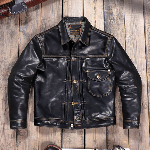 Men's Type I Leather Trucker Jacket