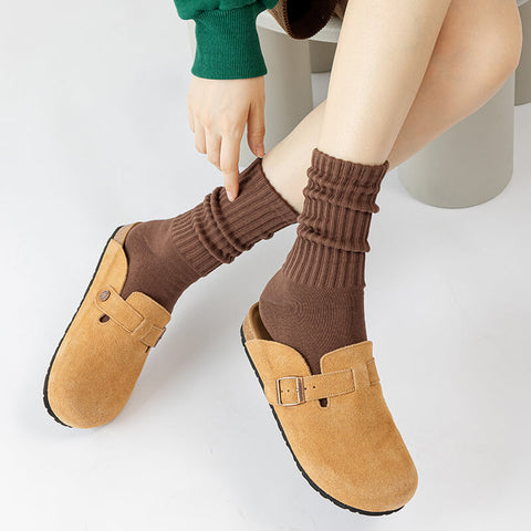 Unisex Ribbed Crew Socks