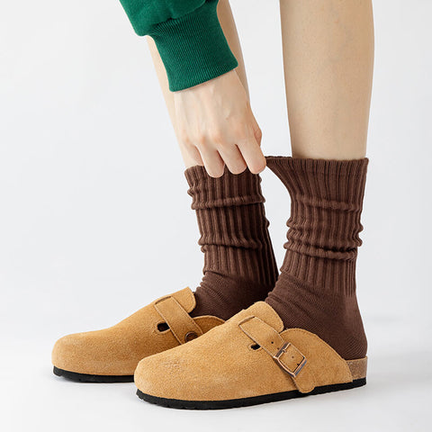 Unisex Ribbed Crew Socks