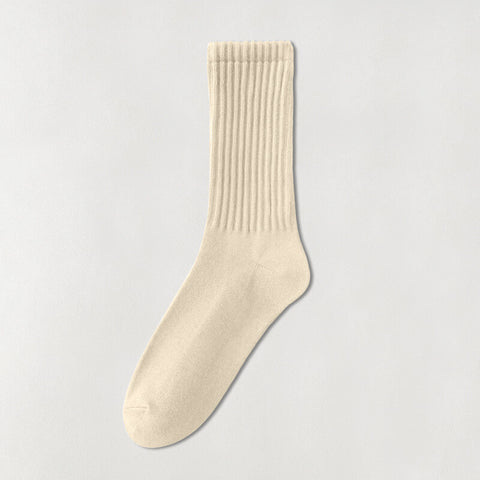 Unisex Ribbed Crew Socks