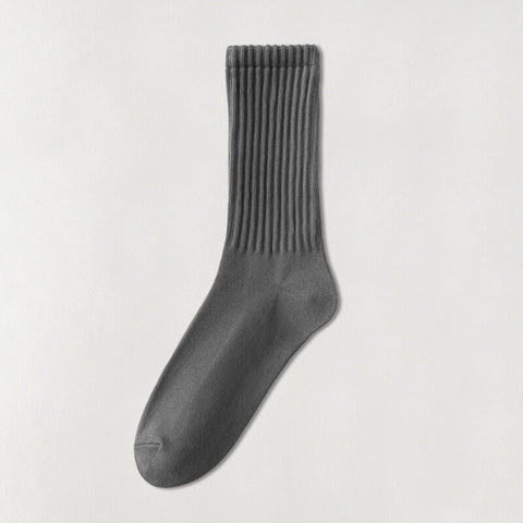 Unisex Ribbed Crew Socks