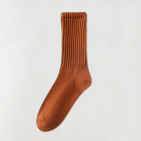 Unisex Ribbed Crew Socks