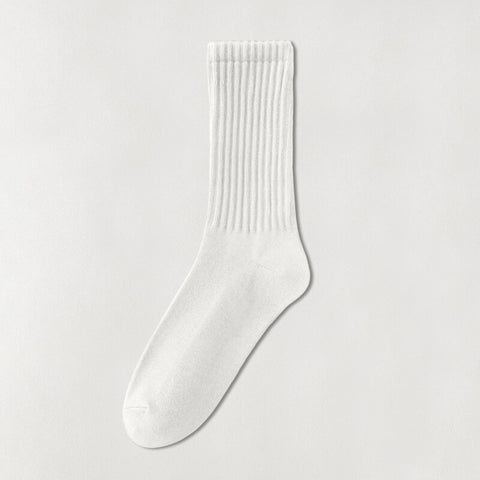 Unisex Ribbed Crew Socks