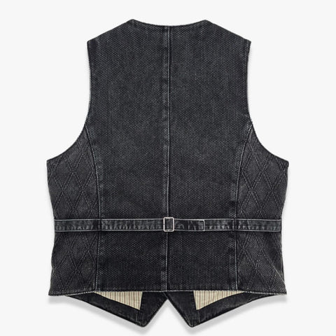 Men's V-Neck Japanese Workwear Vest