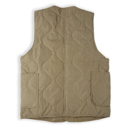 Gilet matelassé à col en V pour homme