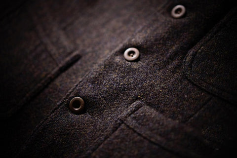 Gilet de chasse en tweed pour homme couleur chocolat