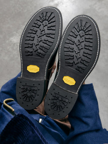 Broad Round Toe Derby Boots