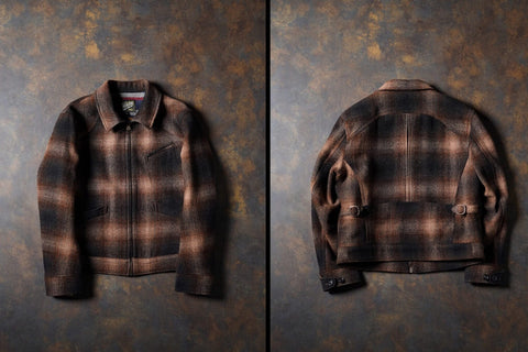 Men's Gradient Plaid Tweed Jacket