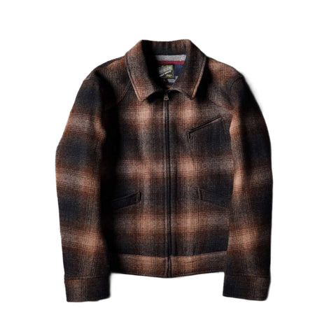 Men's Gradient Plaid Tweed Jacket