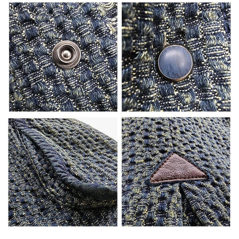 Men's Distressed Honeycomb Shirt Jacket