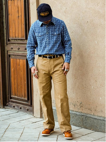 Men's Wabash Printed Denim Shirt