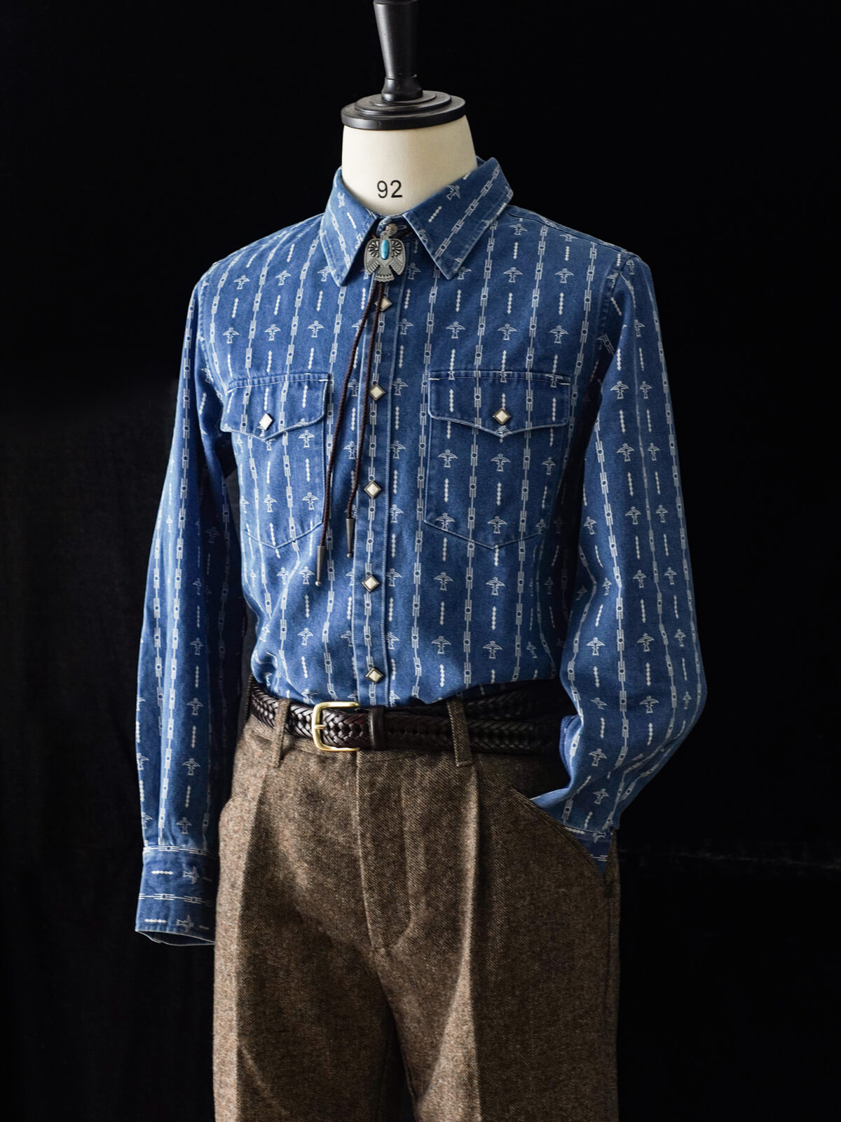 Men's Wabash Printed Denim Shirt