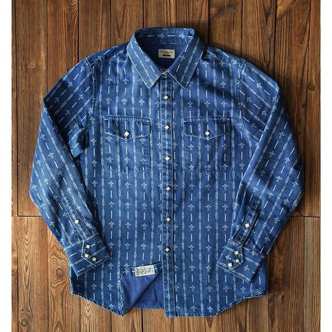 Men's Wabash Printed Denim Shirt