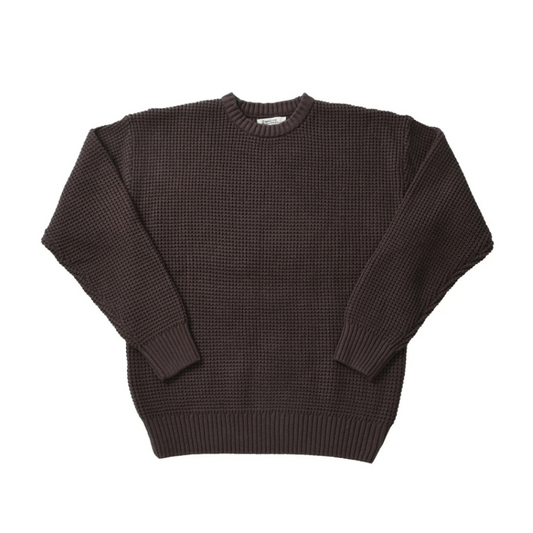 Men's Waffle O-neck Pullover