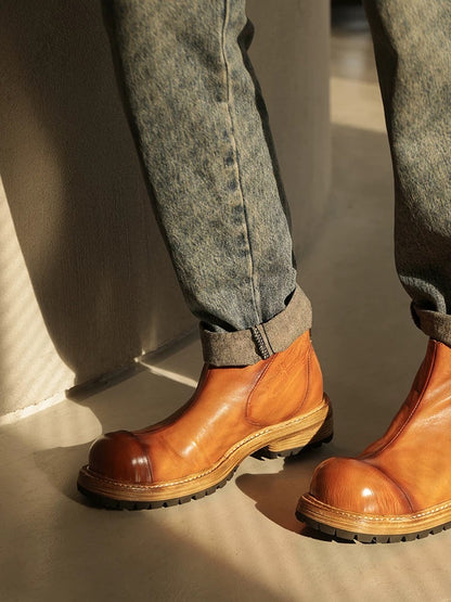 Men's Washed Ankle Chelsea Boots