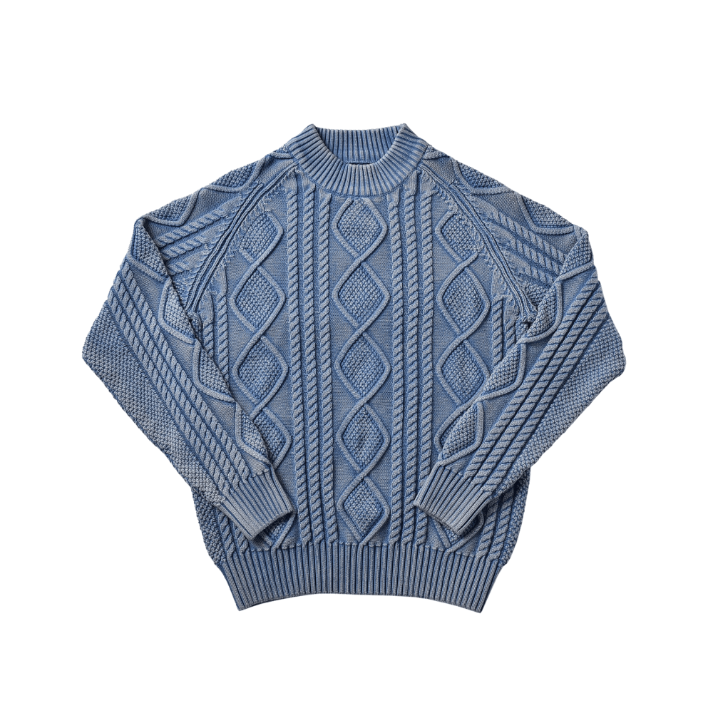 Men's Cable-Knit Cotton Sweater