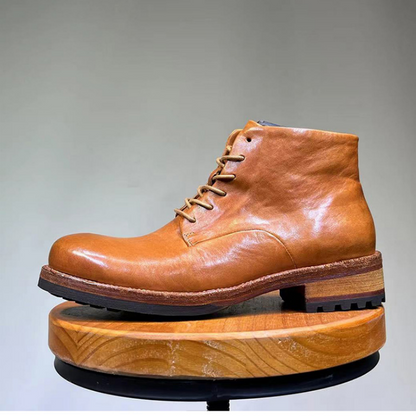 Men's Washed Dress Derby Boots