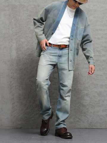 Men's Washed Blue Kendo Jacket