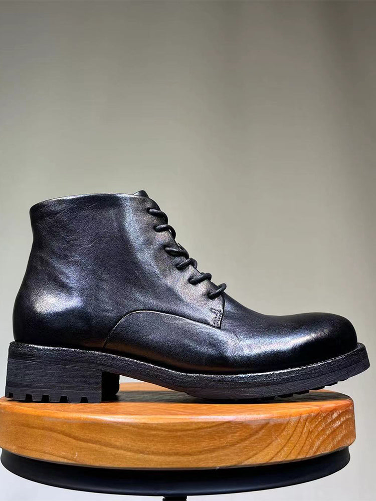 Men's Washed Dress Derby Boots