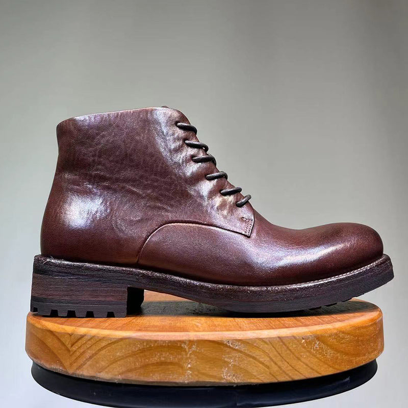 Men's Washed Dress Derby Boots