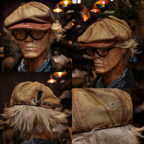 ディストレスト ワックス キャンバス キャスケット キャップ